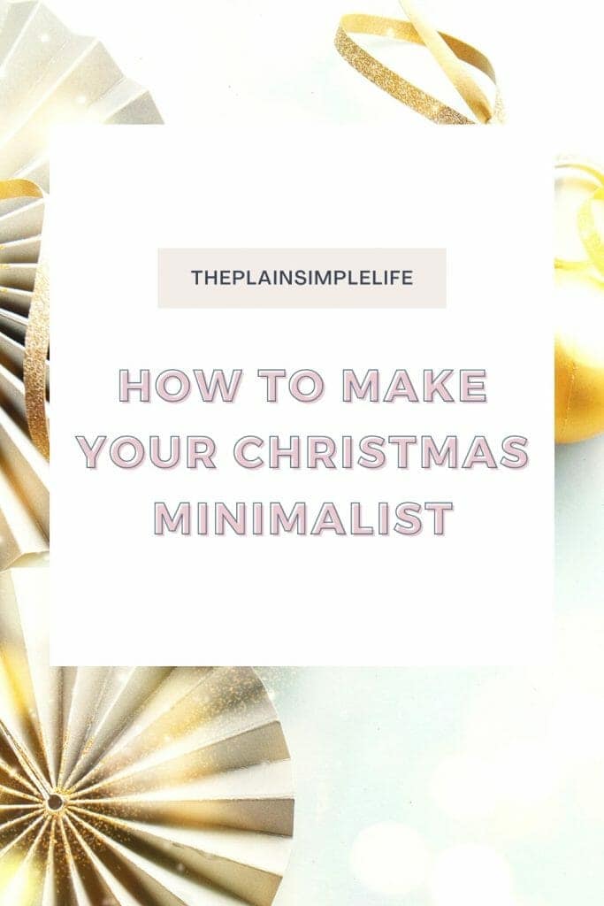 How to make your Christmas minimalist Pinterest Pin