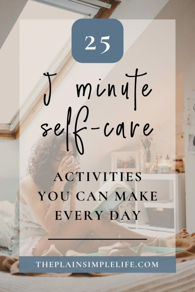 25 5 minute self care activities Pinterest Pin