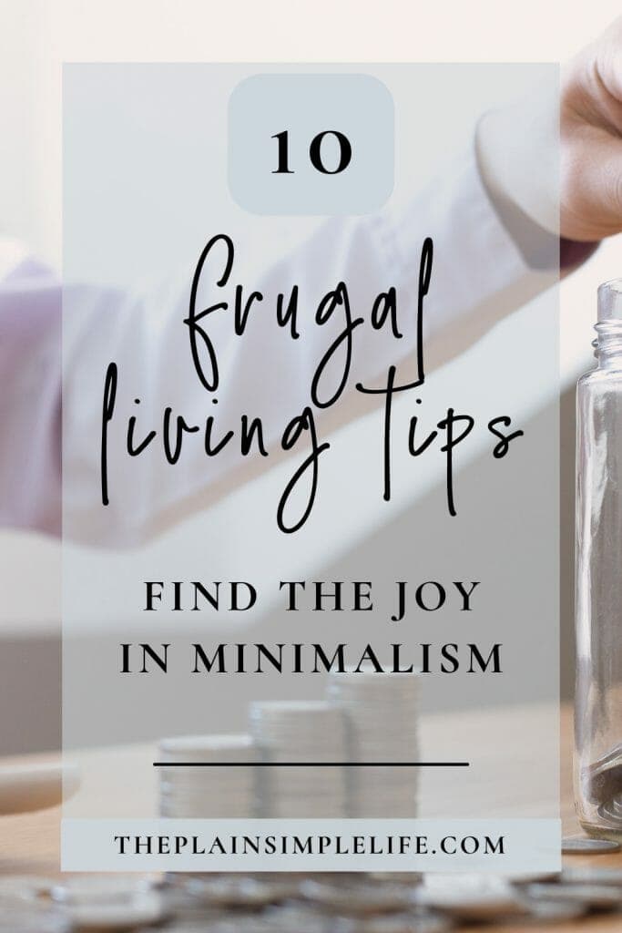 Frugal living tips Pinterest Pin