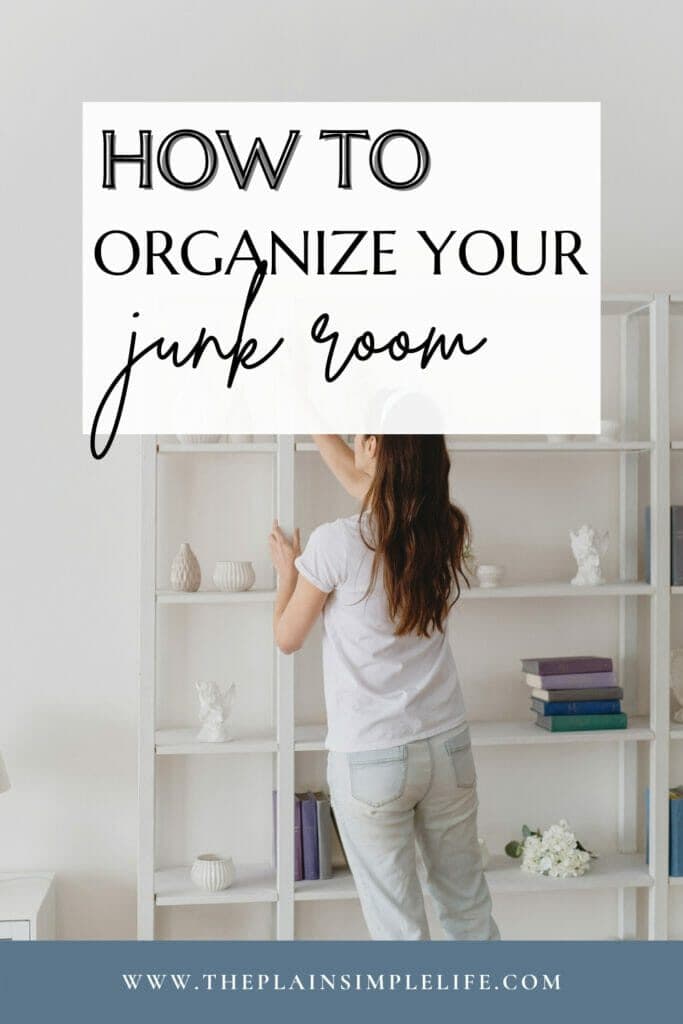 How to organise your junk room Pinterest Pin