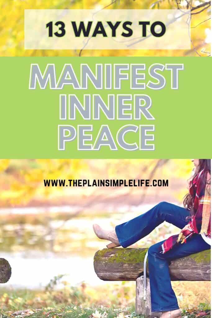 Manifesting peace of mind Pinterest pin